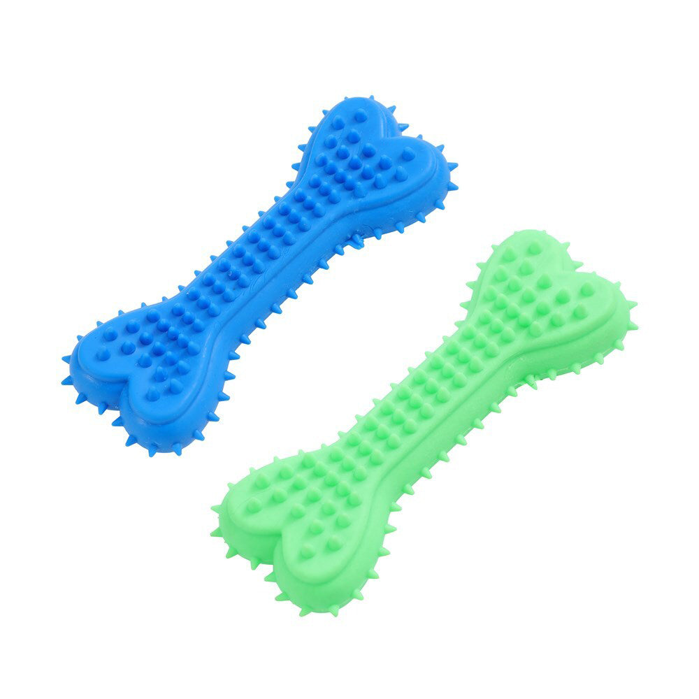 36027-paws-claws-rubber-spikey-bone-pet-dental-toy-assorted