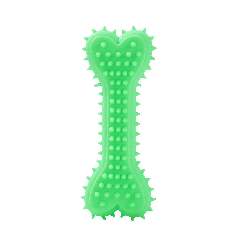 36027-paws-claws-rubber-spikey-bone-pet-dental-toy-assorted