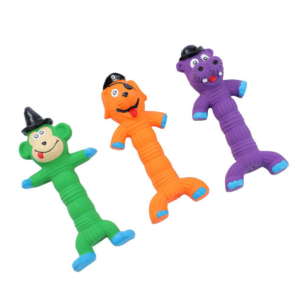 36355-paws-claws-flexible-latex-friends-silly-animal-pet-toy-assorted