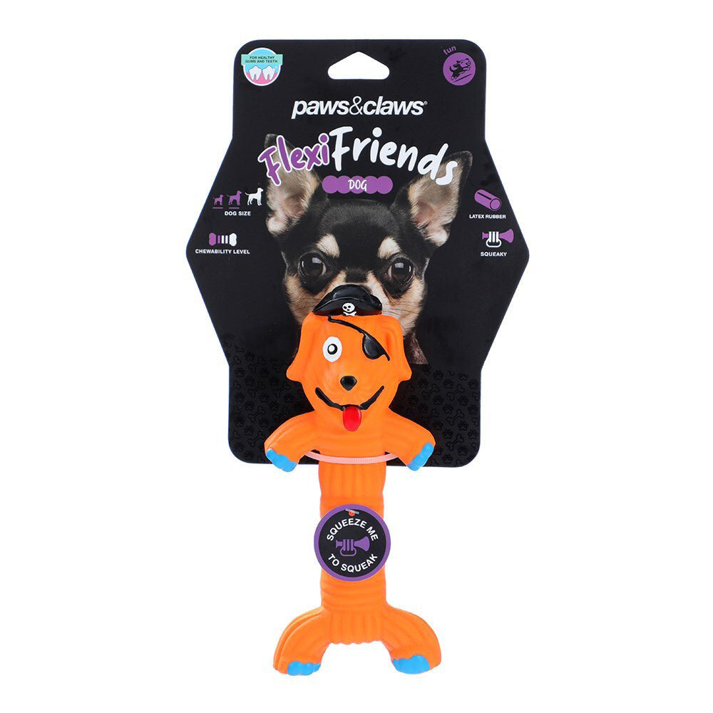 36355-paws-claws-flexible-latex-friends-silly-animal-pet-toy-assorted