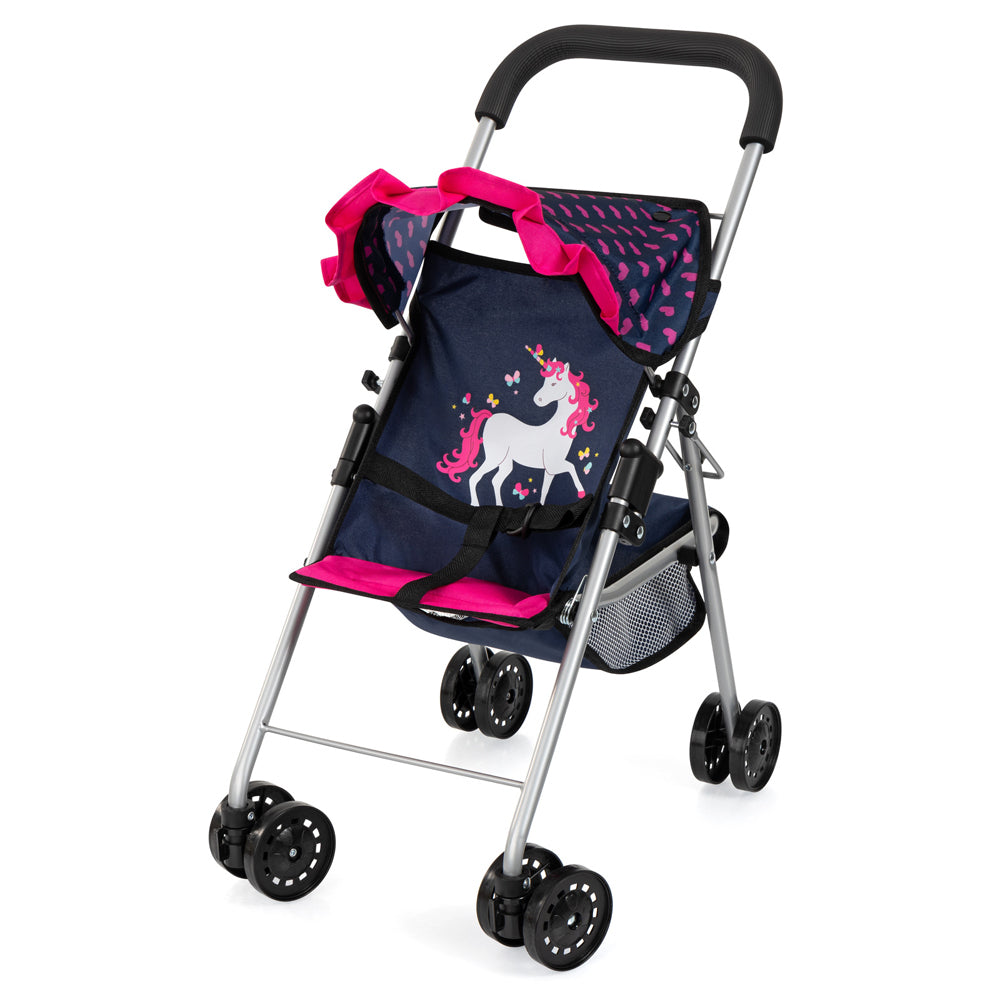 21121554-bayer-52cm-doll-buggy-unicorn-doll-pram-kids-children-toy-blue-pink-3y