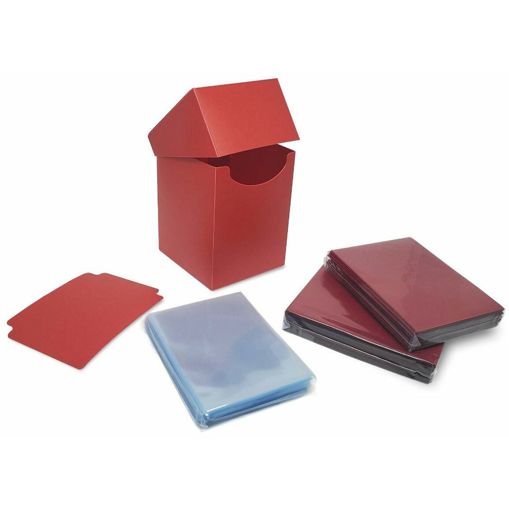 BCW Deck Case Box/Protectors/Standard Elite2 Inner Sleeves Glossy Red