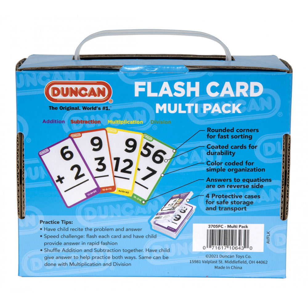 208pc Duncan Math Flash Cards Multi Pack Set Kids 6y+