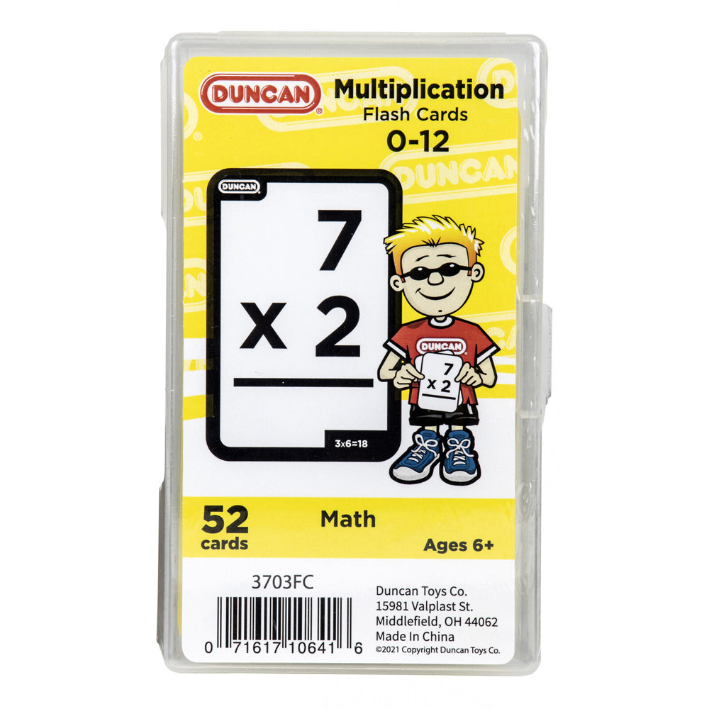 52pc Duncan Math Flash Cards Multiplication Teaching Aid Kids 6y+