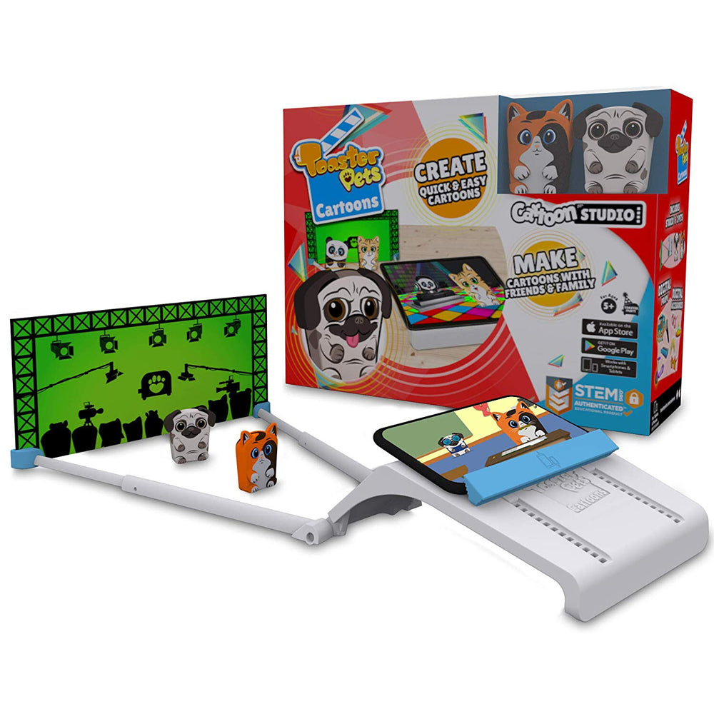 68684-toaster-pets-smart-cartoon-studio-kit-interactive-kids-family-toy-5y