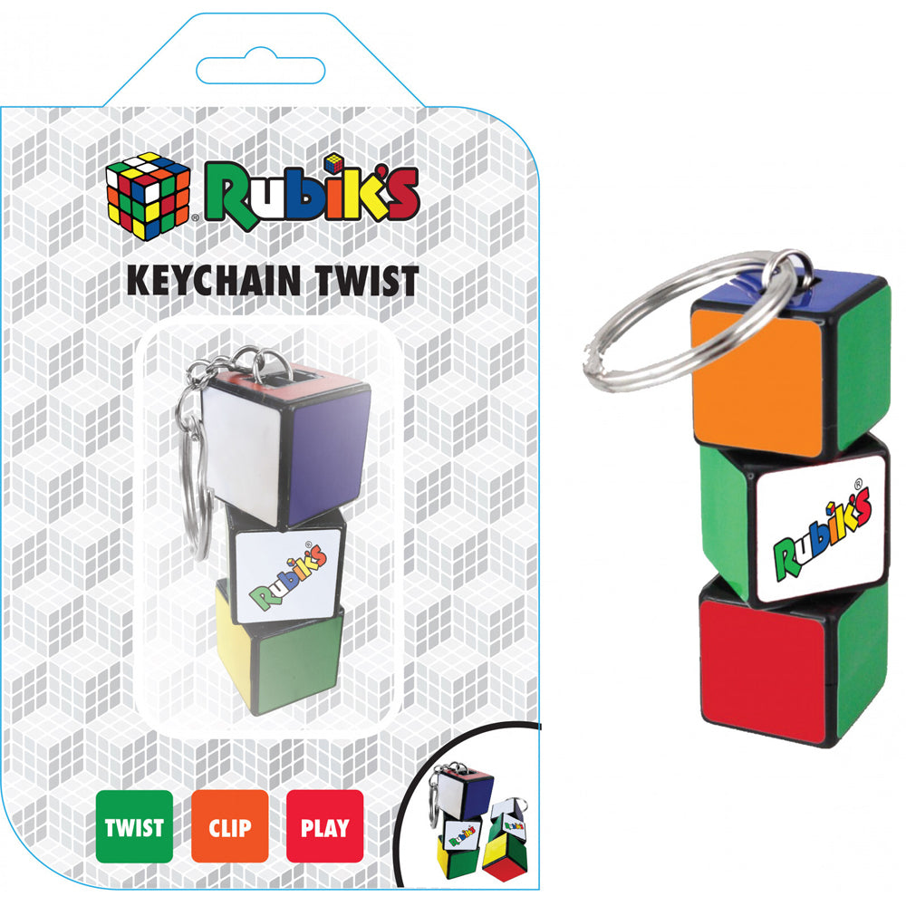 Rubiks Keychain Twist Puzzle Fidget Educational Toy 5y+