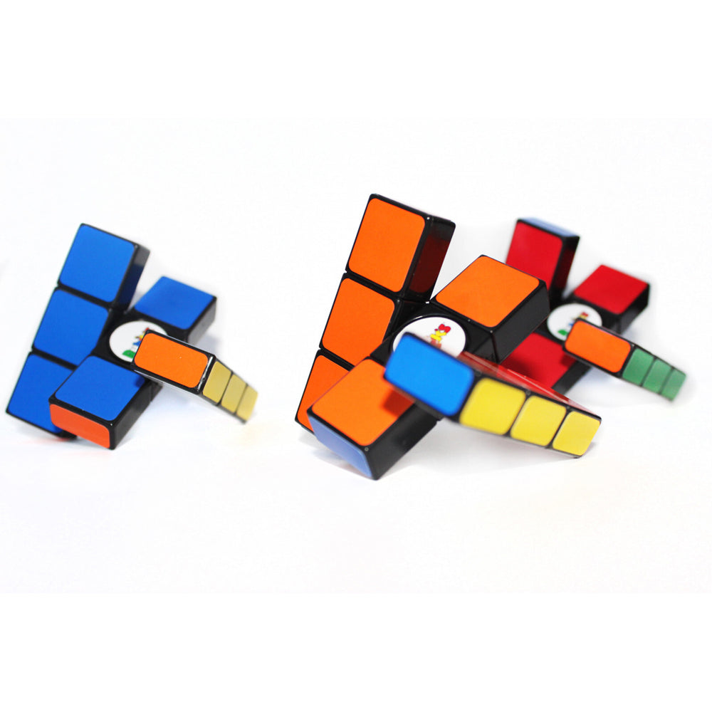 Rubiks Fidget Spin Block Orange Kids Educational Toy 8y+