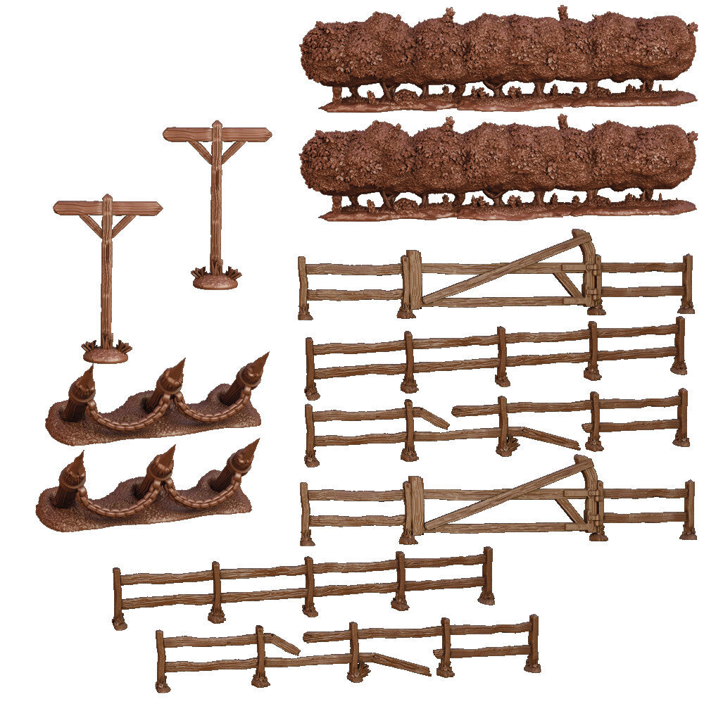 62149-12pc-mantic-games-terraincrate-battlefield-fences-hedges-miniature-toy