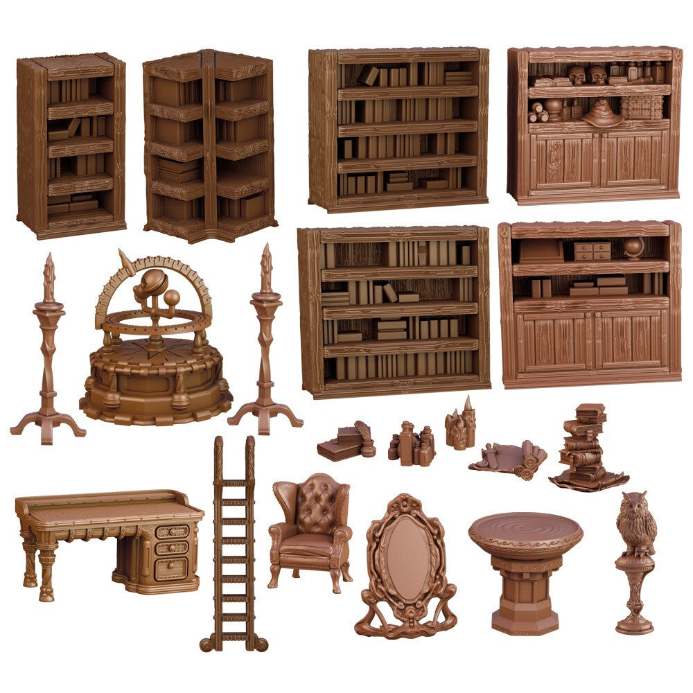 60686-20pc-mantic-games-terraincrate-wizards-study-miniature-set