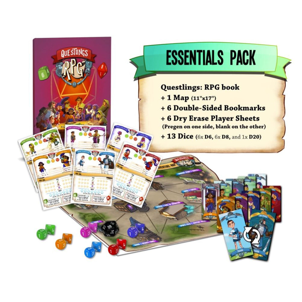 Letiman Games Questlings Roleplaying Essentials Pack Set
