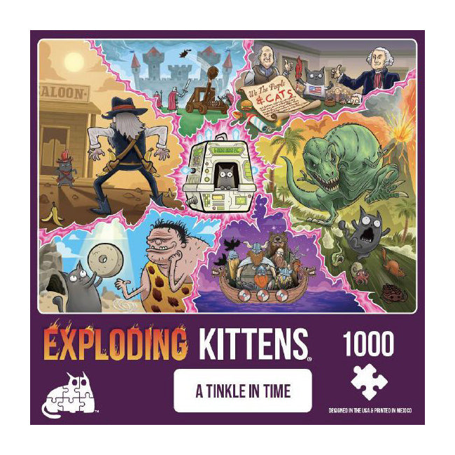 1000pc Exploding Kittens A Tinkle In Time Puzzle 49x68cm