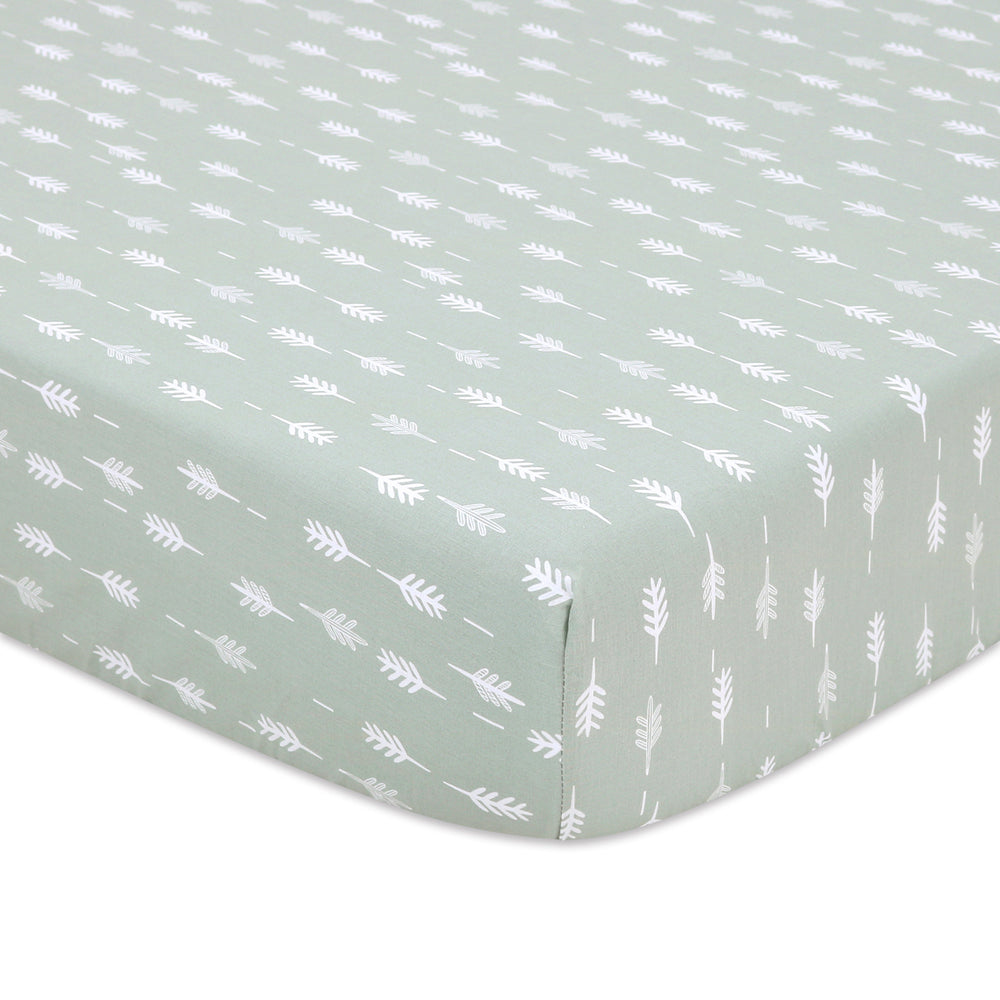 31021fs-little-haven-cot-fitted-sage-foliage-baby-bedding-sheet-135cm