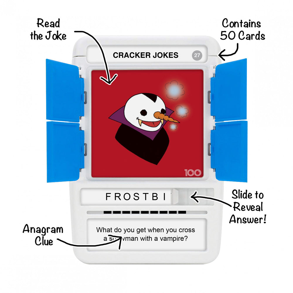 Poptacular 100 Pics Quizz Christmas Jokes Flash Card Game Set 6y+