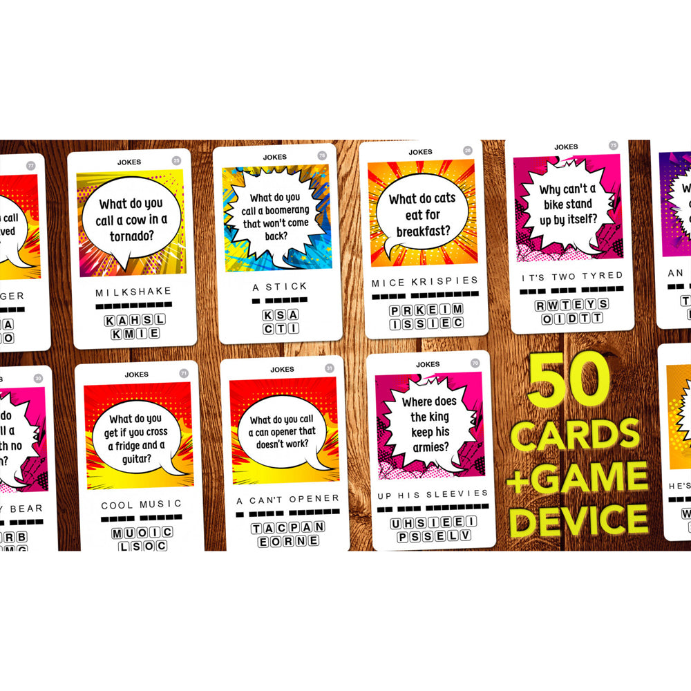 Poptacular 100 Pics Quizz Jokes Flash Card Game Set 6y+
