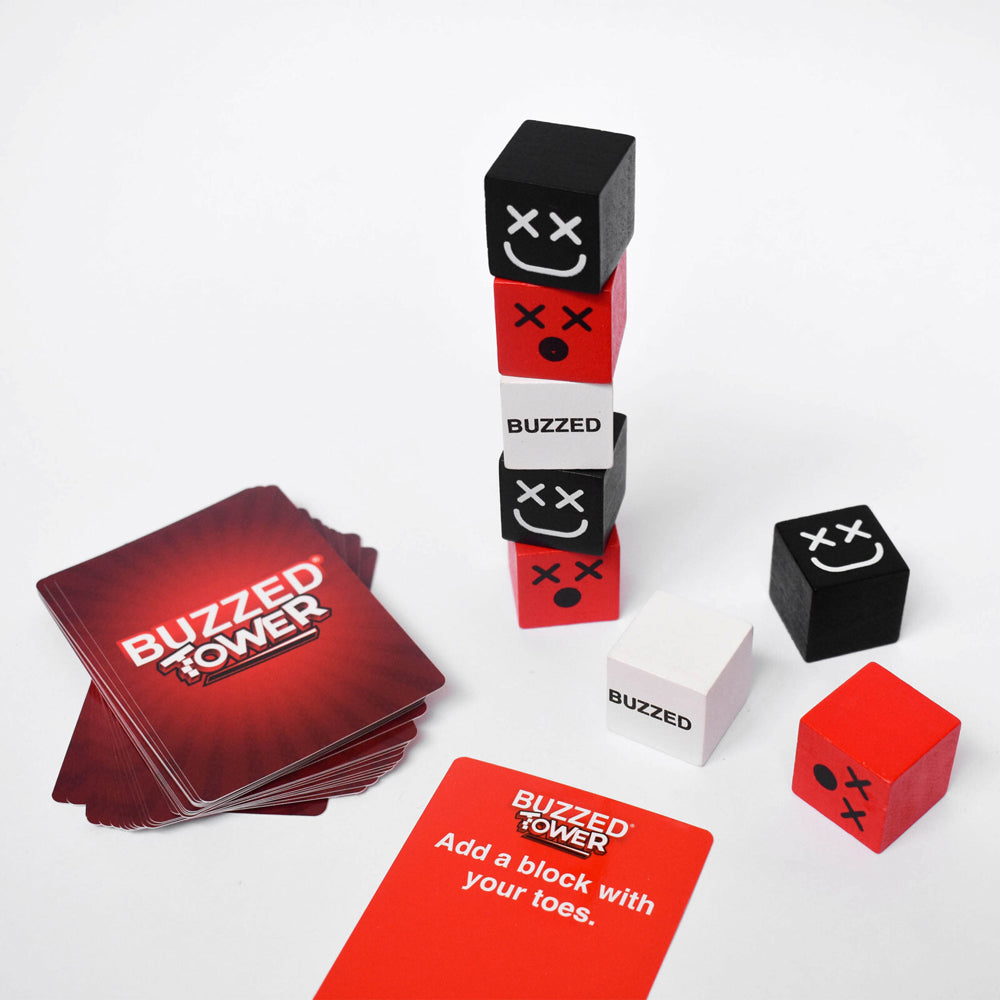 210pc What Do You Meme Buzzed Tower Stacking Drinking Game 21y+