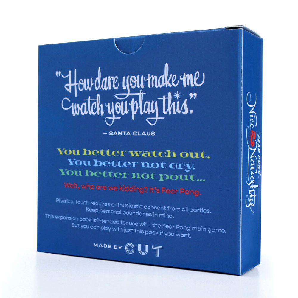 56pc Cut Games Fear Pong Nice & Naughty Card Game Expansion Pack 21y+