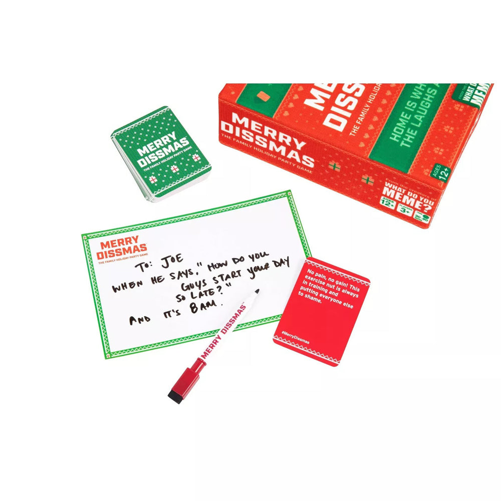 What Do You Meme Merry Dissmas Family Holiday Party Game 3-8 Players 12y+