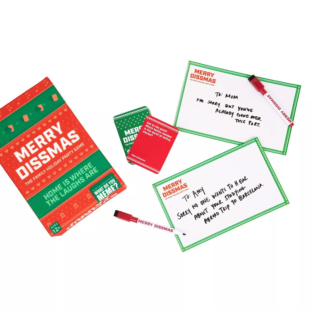 What Do You Meme Merry Dissmas Family Holiday Party Game 3-8 Players 12y+