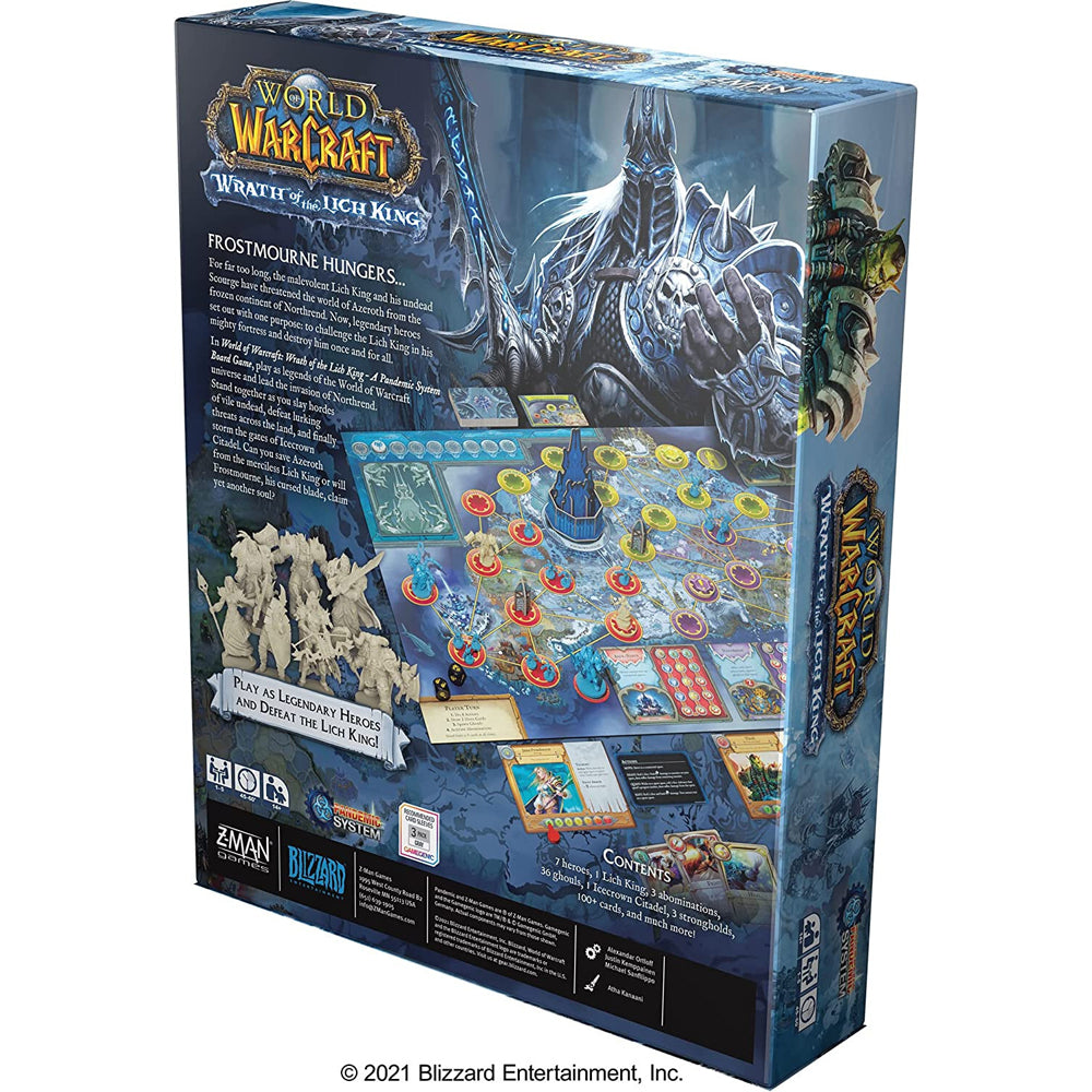 Z-Man Pandemic World of Warcraft Wrath of the Lich King Board Game 14y+