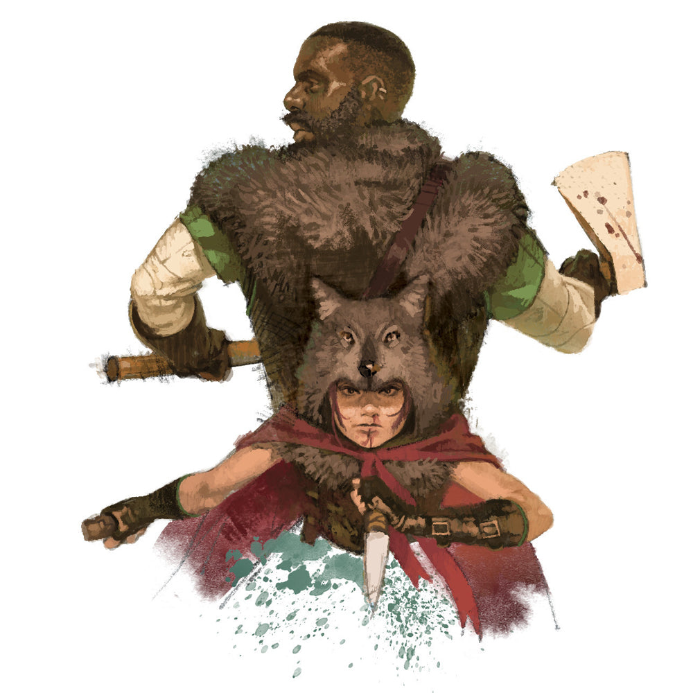 Iello Unmatched Little Red Riding Hood vs Beowulf Board Strategy Game 9y+