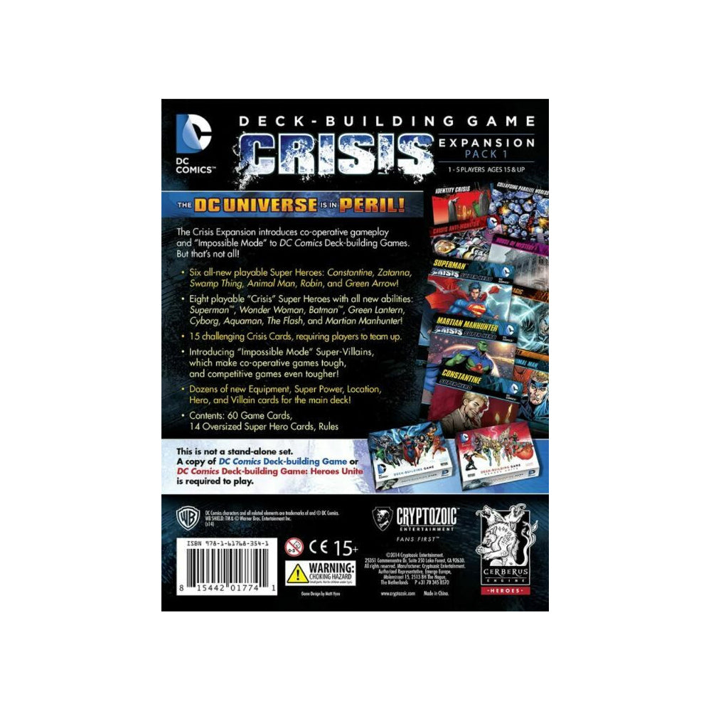 Cryptozoic DC Crisis Deck Building Card Game Collection 1 & 2