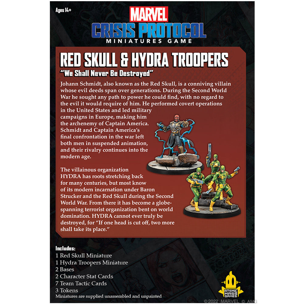 Marvel Crisis Protocol Red Skull & Hydra Troopers Kids Miniature Toy