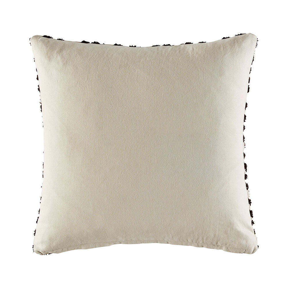 Kas Australia Kinhasa Filled Cushion Decor Square 50x50cm - Charcoal