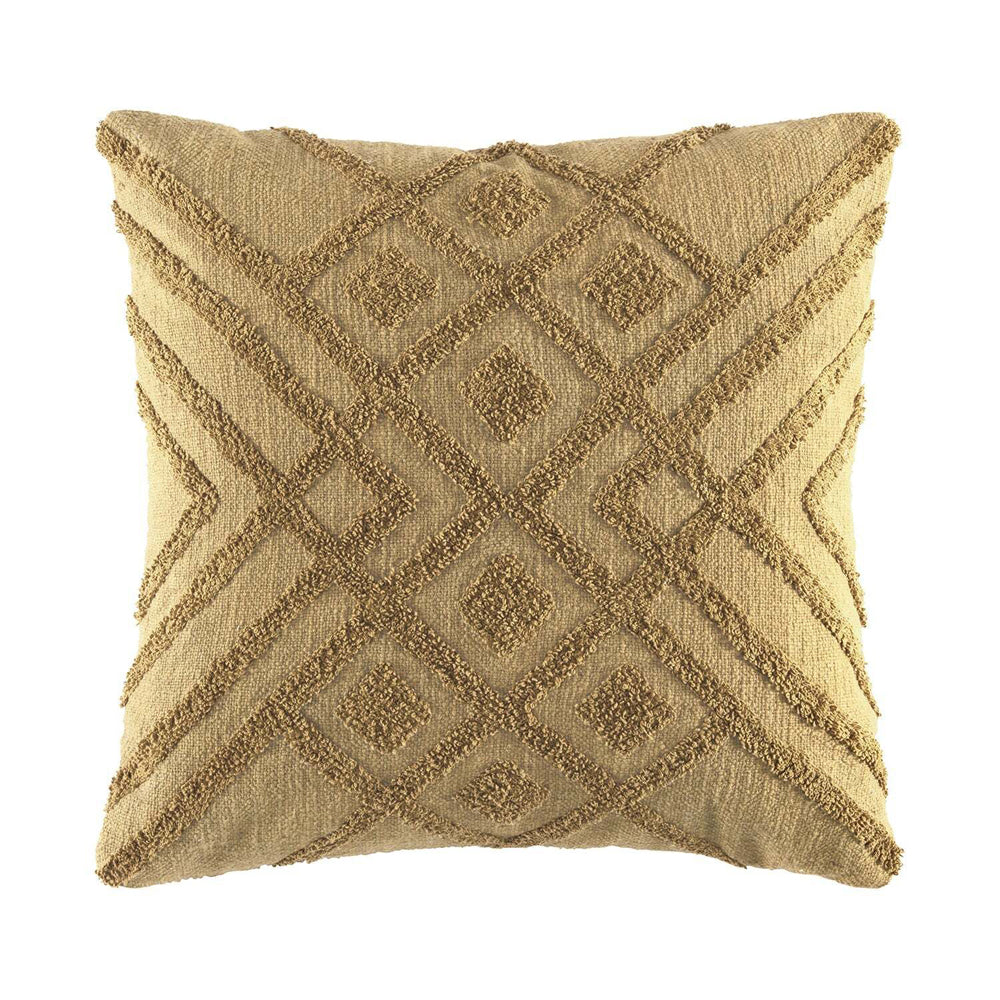Kas Australia Navari Filled Cushion Decor Square 50x50cm - Wheat