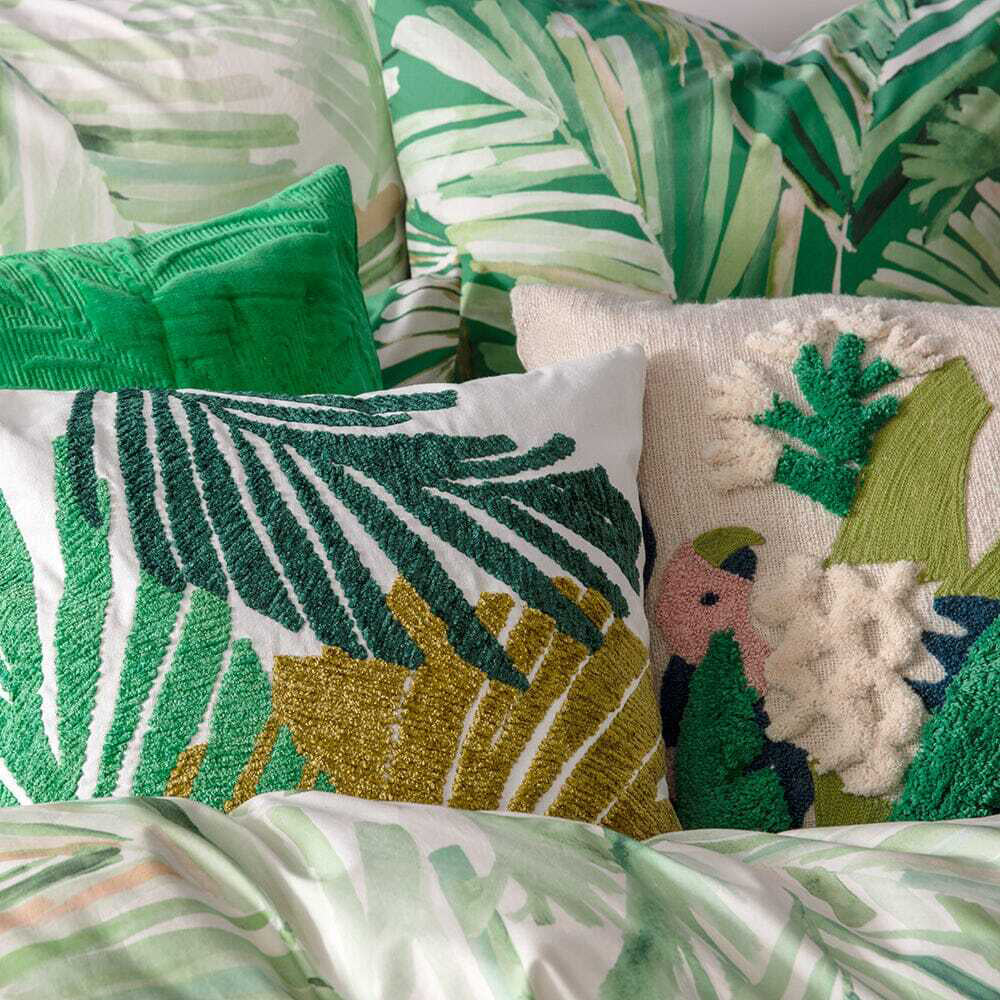 Kas Australia Oliana Filled Cushion Decor Square 50x50cm - Multicoloured