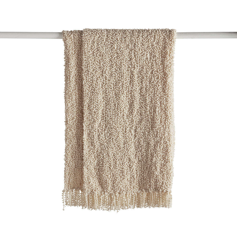 Kas Australia Rye Throw Blanket Home/Bedroom Decor 130x170cm NTRL