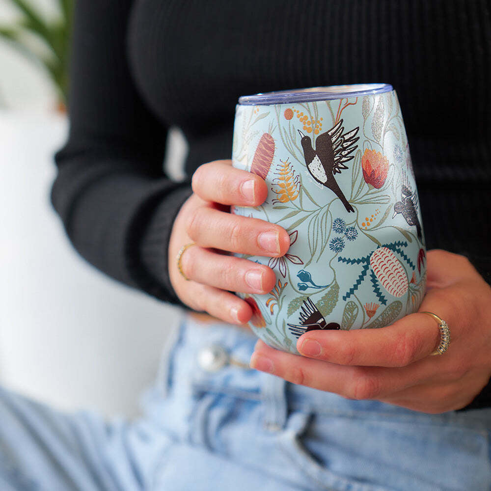 403tpb-annabel-trends-295ml-stainless-steel-wine-tumbler-pink-banksia
