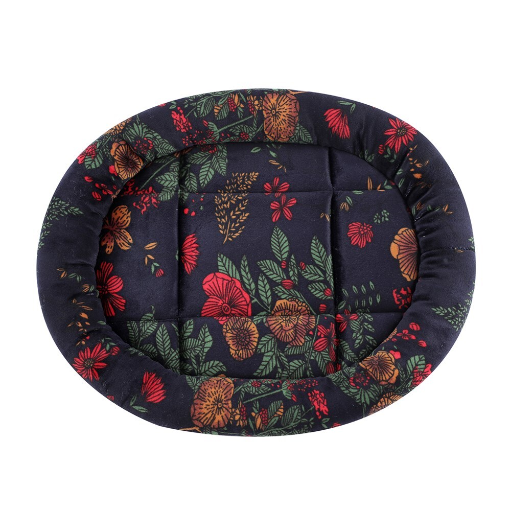 32876-3pc-paws-claws-floral-cat-bed-oval-42x36cm-assorted