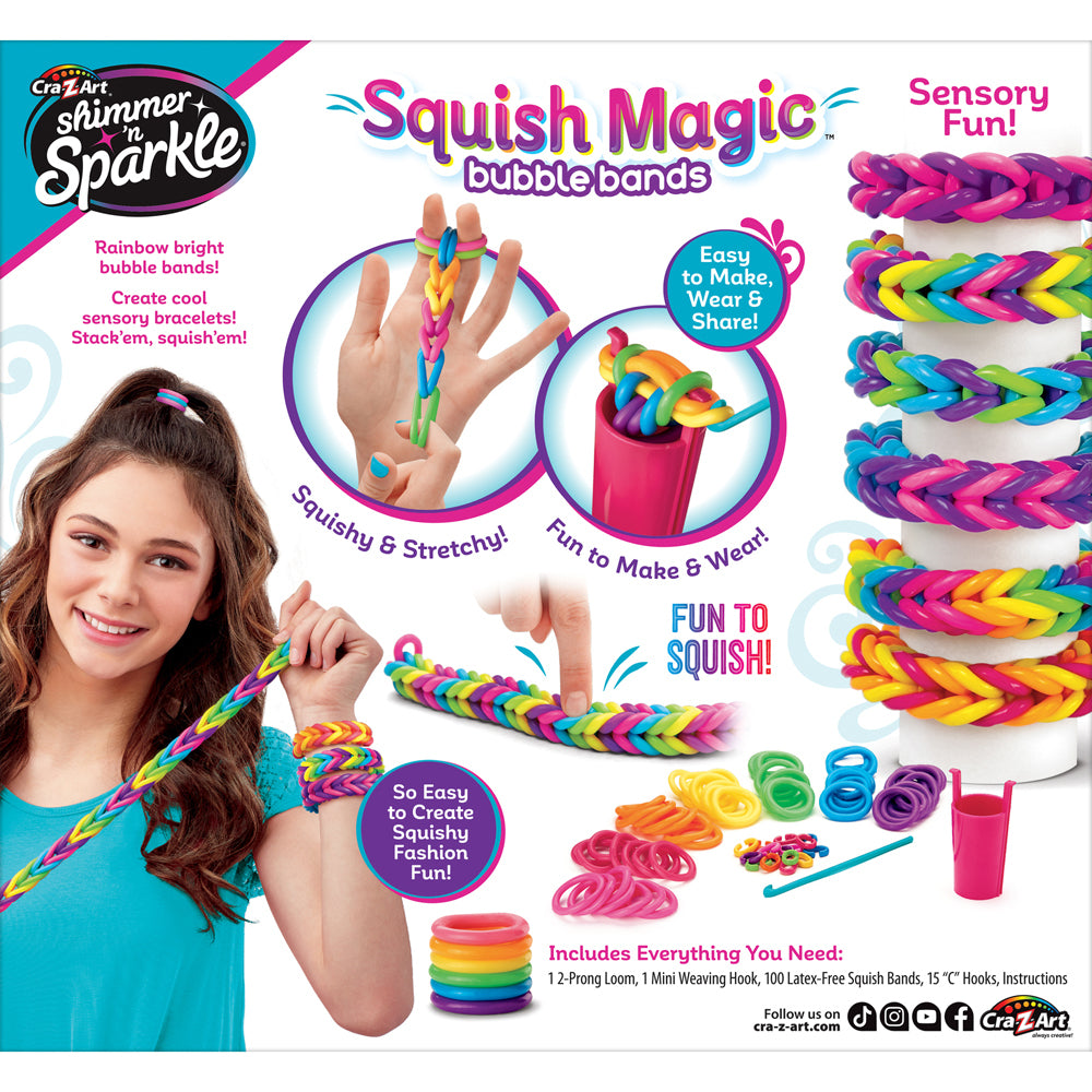 17343-4-shimmer-n-sparkle-kids-children-squish-magic-bubble-rubber-bands-8y