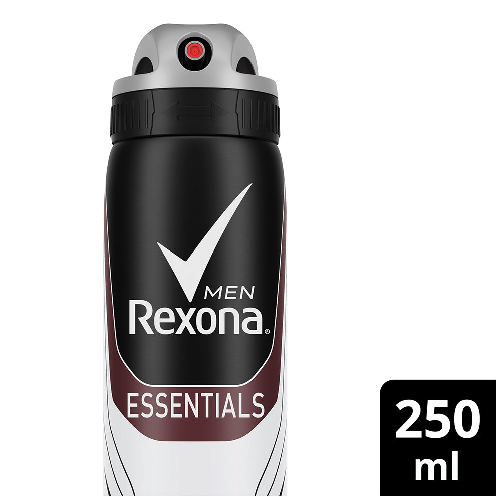 6x Rexona Anti-Perspirant 250ml Deodorant Essentials Men