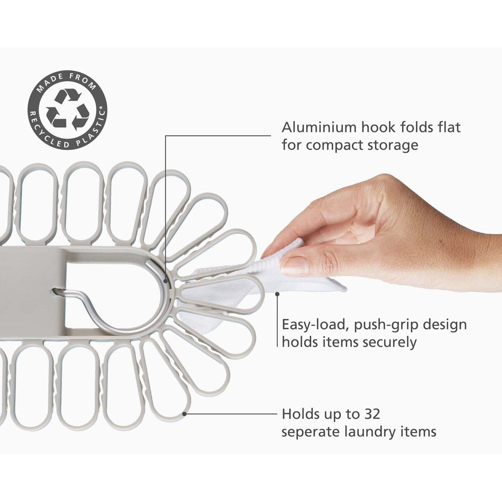 50052-joseph-joseph-petal-small-items-hanger-holds-32pcs-ecru