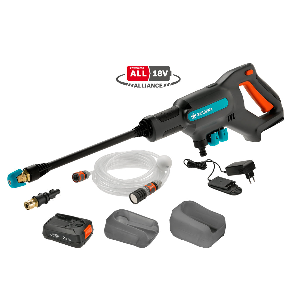 Gardena Battery Aquaclean Pressure Washer 18V P4A 14800-52 Kit