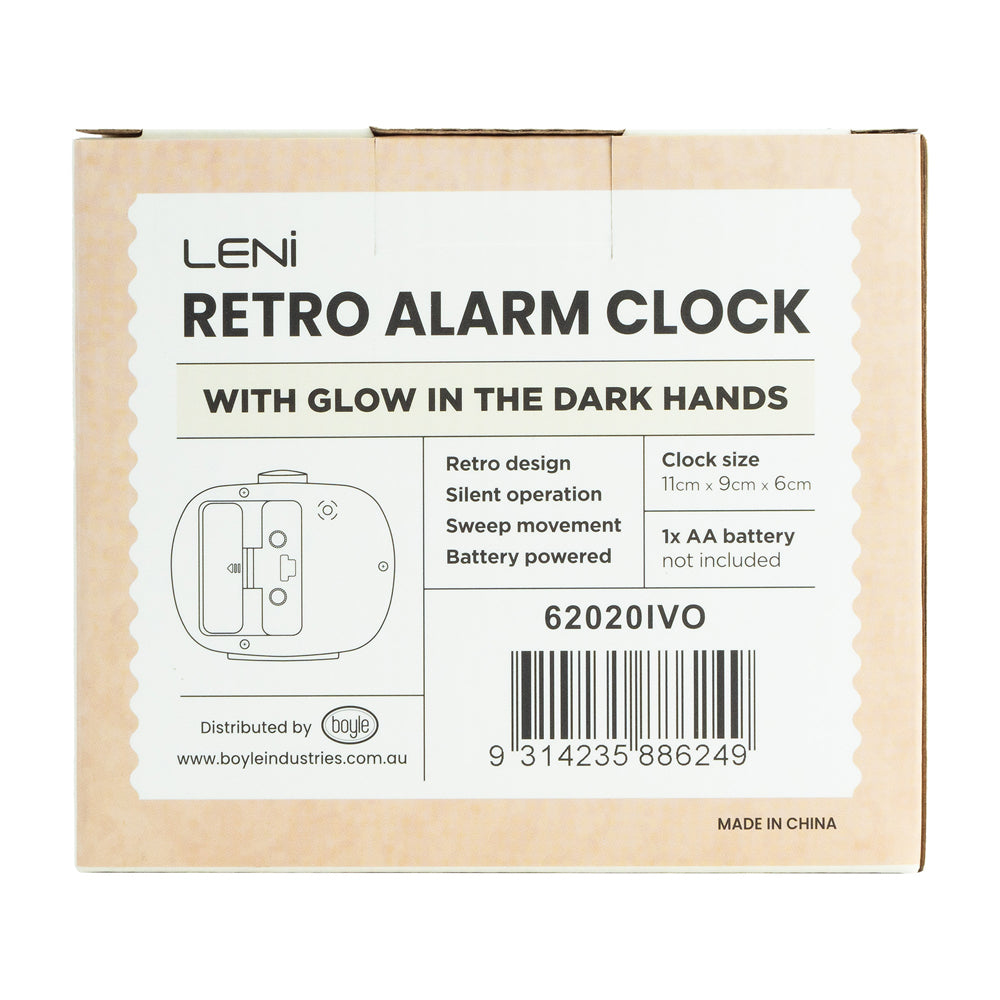 62020ivo-leni-retro-analogue-standing-alarm-clock-ivory-6x11x9cm