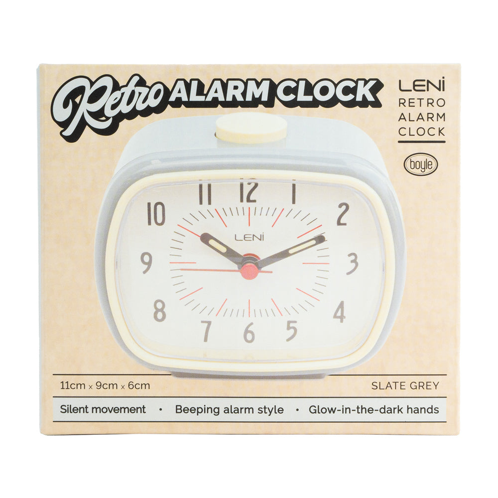 62020sgr-leni-retro-glow-in-the-dark-round-alarm-clock-home-room-decor-slate-grey