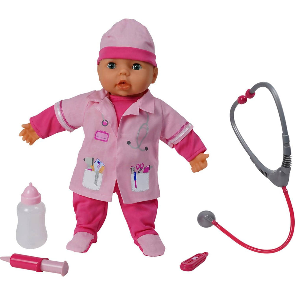23125-little-bubba-doctor-doll-kids-children-toy-pink-18m