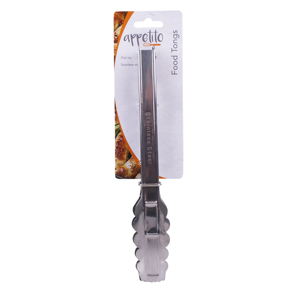 3299-appetito-stainless-steel-tongs-w-flat-tips-23cm-home-kitchen-cooking