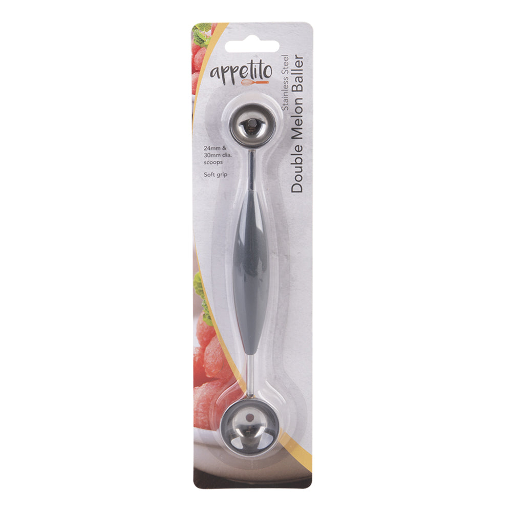 3573-appetito-stainless-steel-double-melon-baller-w-soft-grip