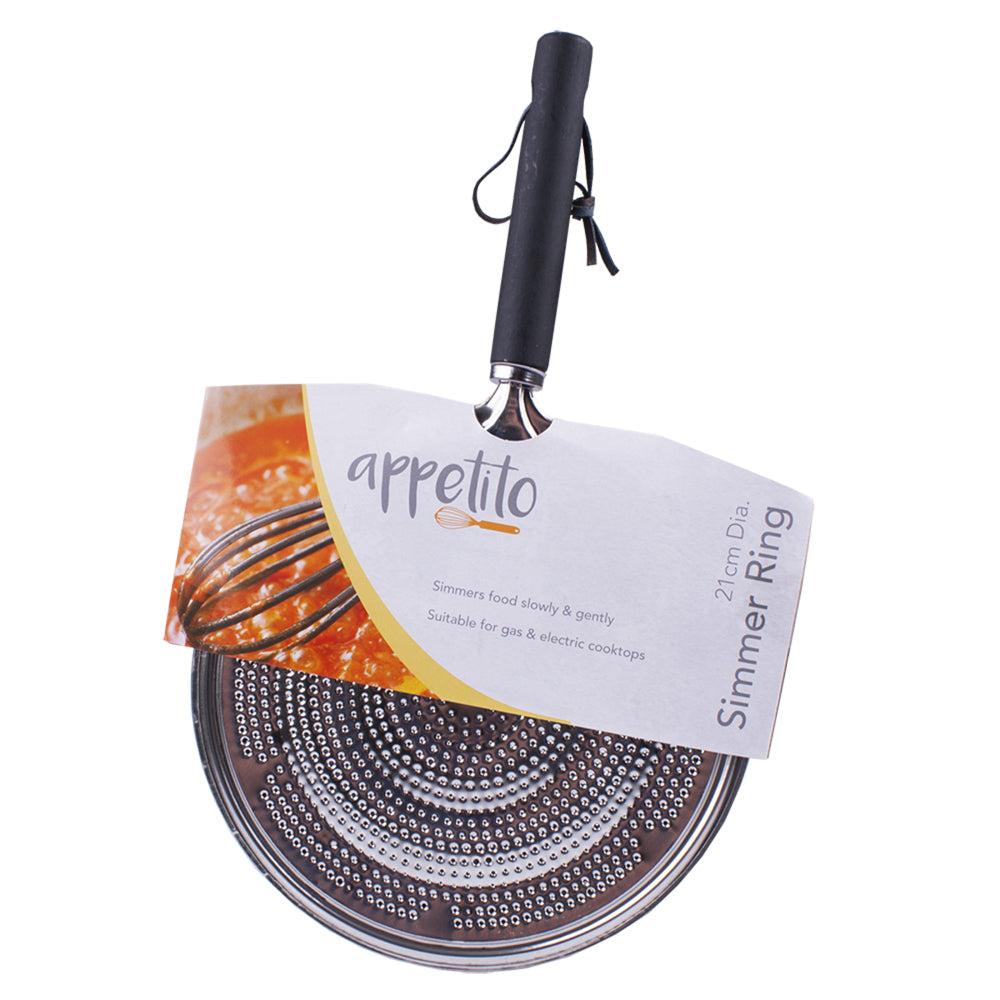 3516-appetito-simmer-ring-21cm-dia-w-black-handle-home-kitchen-tools