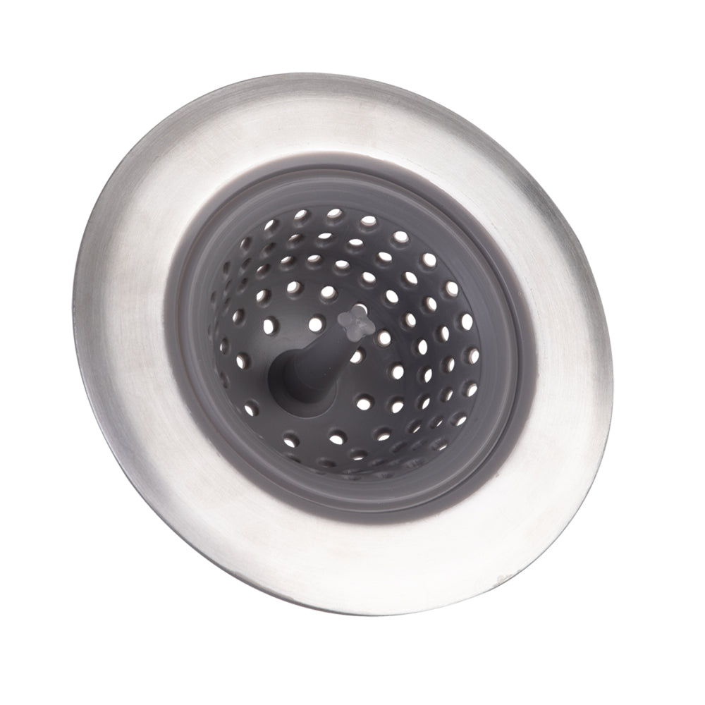 3461-1-appetito-stainless-steel-silicone-sink-strainer-home-kitchen-accessory-grey
