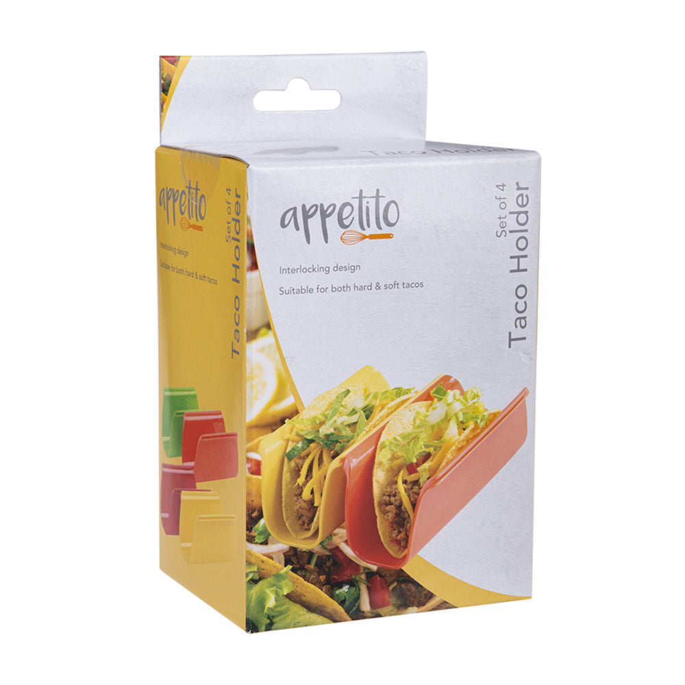 3640-1-4pc-appetito-coloured-taco-holder-home-kitchen-cooking-assorted