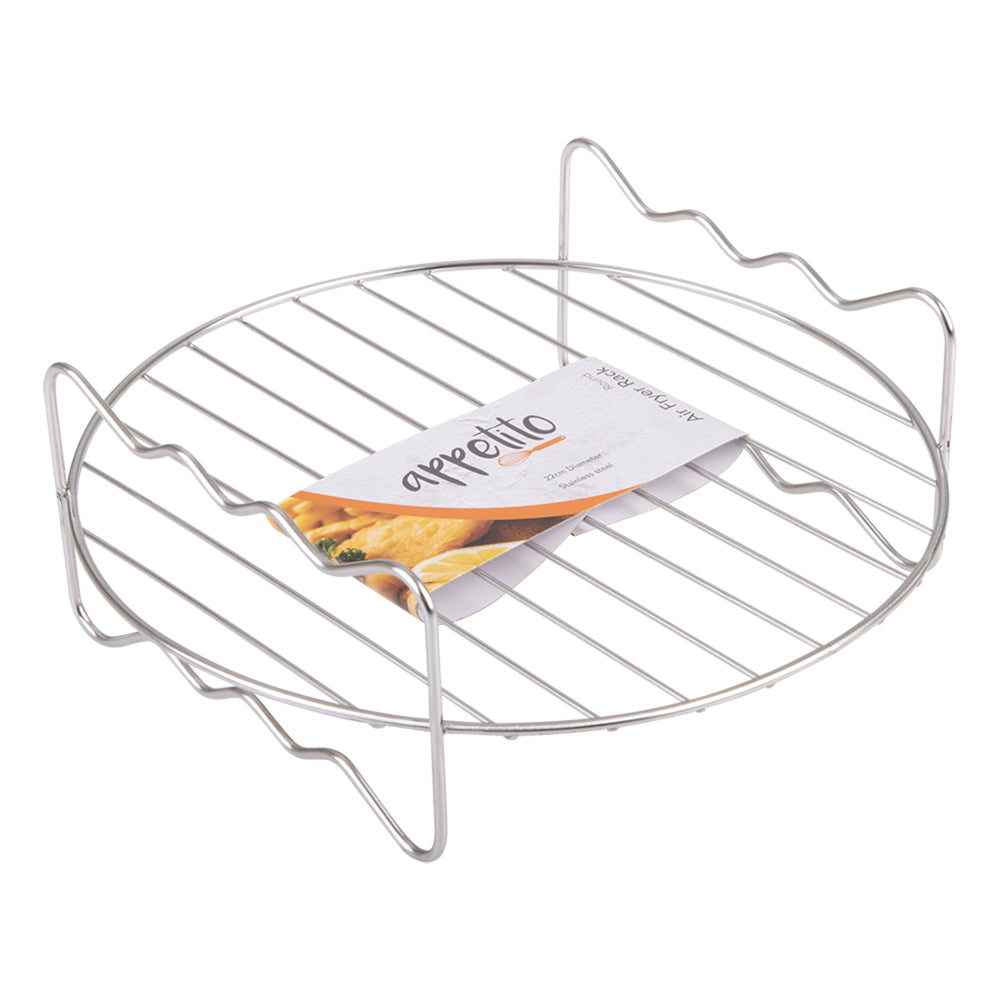3154-appetito-stainless-steel-round-air-fryer-rack-22cm-silver