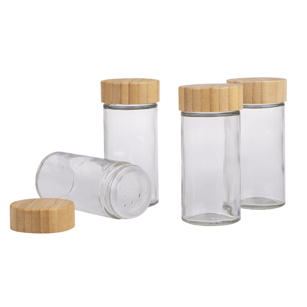 4282-2-appetito-85ml-glass-spice-jar-round-container-w-bamboo-lid
