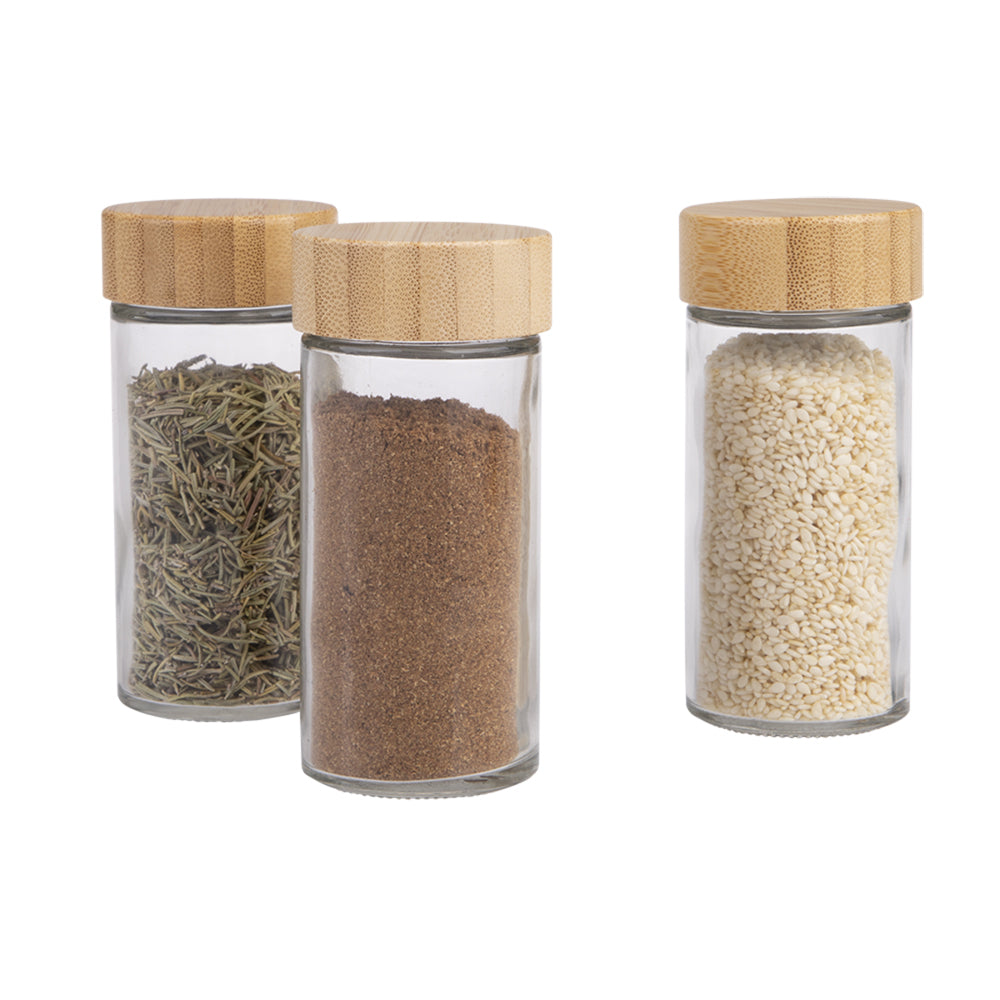 4282-2-appetito-85ml-glass-spice-jar-round-container-w-bamboo-lid