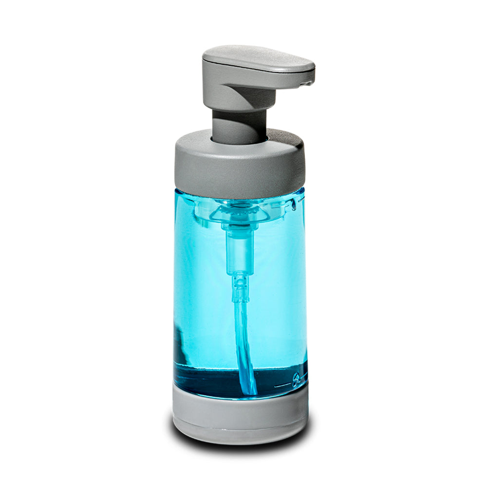 4514-2-madesmart-plastic-foaming-soap-pump-liquid-dispenser-296ml-grey
