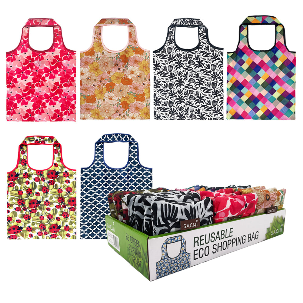 8835-sachi-polyester-reusable-shopping-bag-built-in-pocket-pouch-42x40cm-assorted