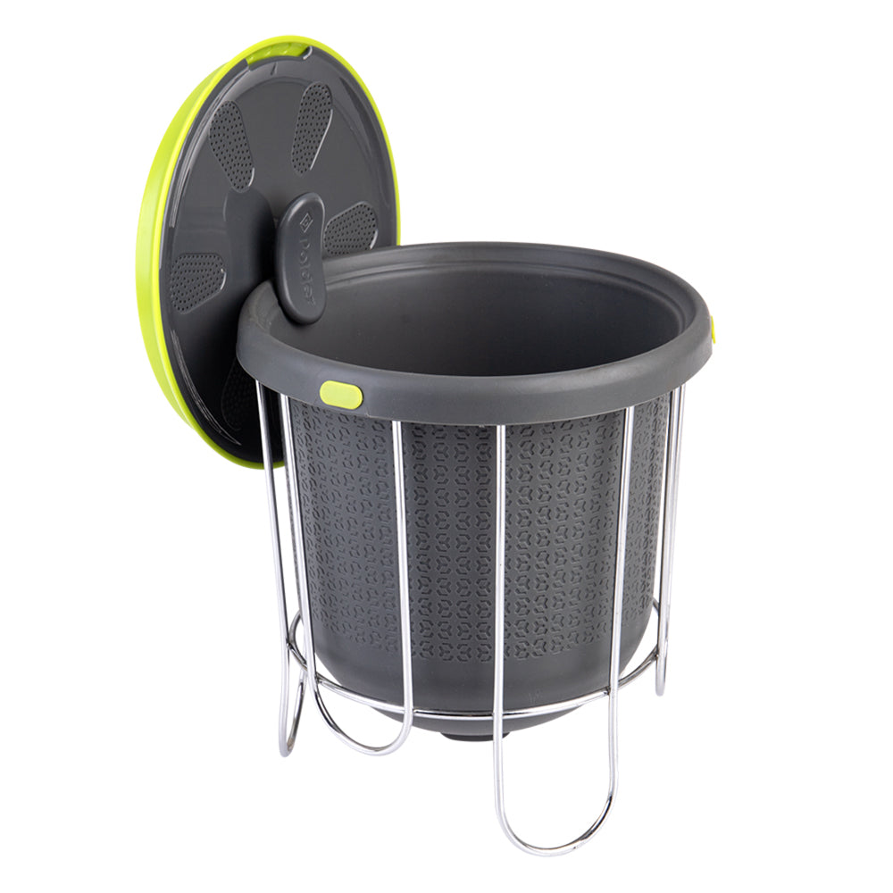 4593gy-polder-kitchen-composter-3-8l-silicone-bucket-20x25cm-grey